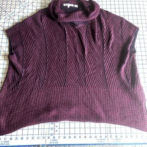 Scoop/cowl neck sweater